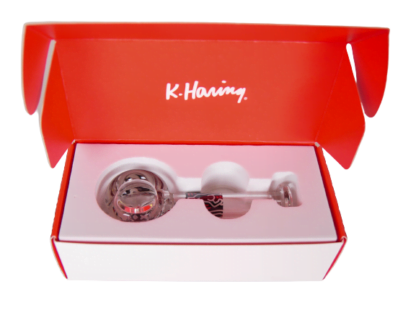 szklana fajka spoon pipe K. Haring